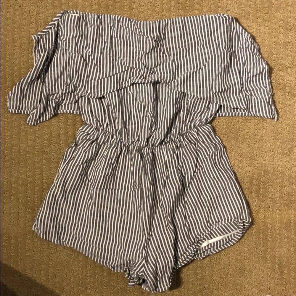Striped romper